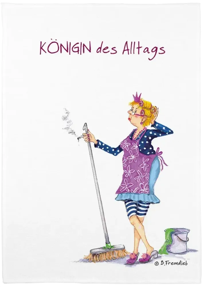 Geschirrtuch "Königin des Alltags"